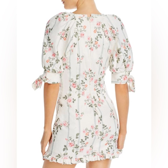 For Love & Lemons Rose Stripe Mini Dress in Ivory size small New with tags. - Picture 3 of 5